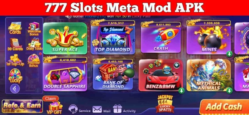 777 Slots Meta Mod App