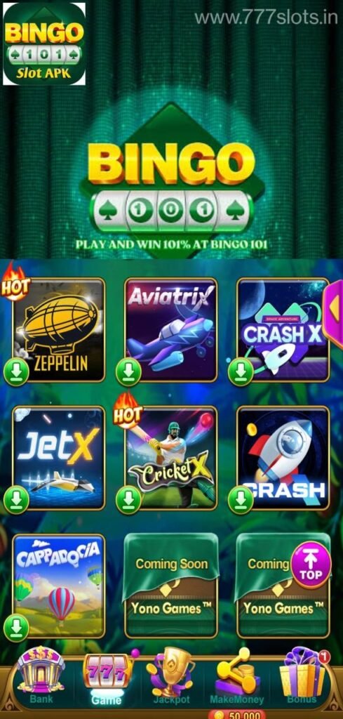 bingo 101 slot game