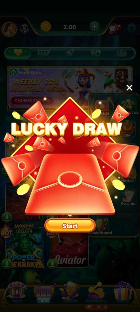 yono slots lucky draw